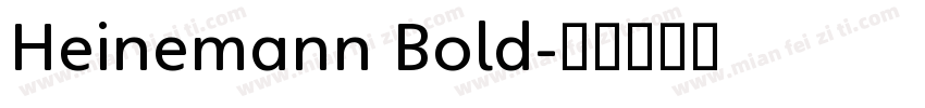 Heinemann Bold字体转换